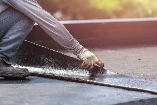 Professional Emergency Waterproofing technician working in Washington, MI